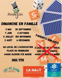 Dimanche en famille @ à l'espace de vie social