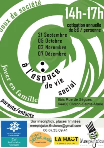 Dimanche en famille @ à l'espace de vie social